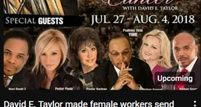 Prophetic News Radio- David E. Taylor demanded sex videos from ministry workers, Trump not making heaven.